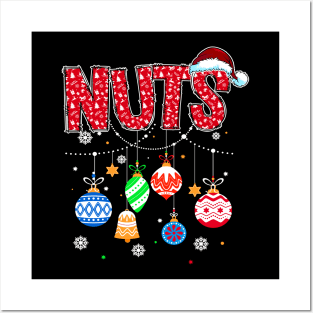 Funny Chest Nuts Matching Chestnuts Christmas Couples Nuts Posters and Art